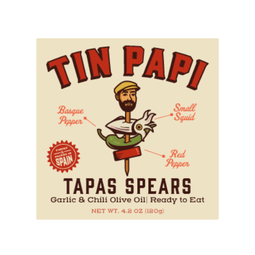 Small Squid + Basque Pepper + Red Pepper in Garlic and Chili Olive Oil